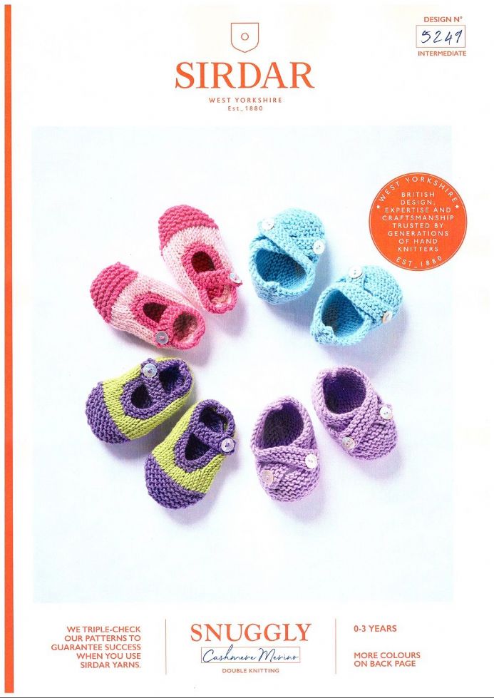Sirdar Babies Shoes DK 5249 - Click Image to Close